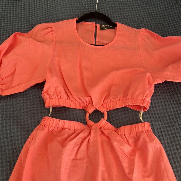 MINKPINK Pink Cut Out Maxi Dress - Picture 10 of 11